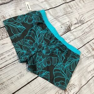323. Old Navy Gray & Turquoise Women’s Board Shorts NWT Size Medium